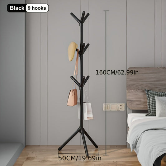 Coat Rack, Vertical with 52 Hooks Space Saving Freestanding Coat Stand Modern Minimalist shown in the main product view
