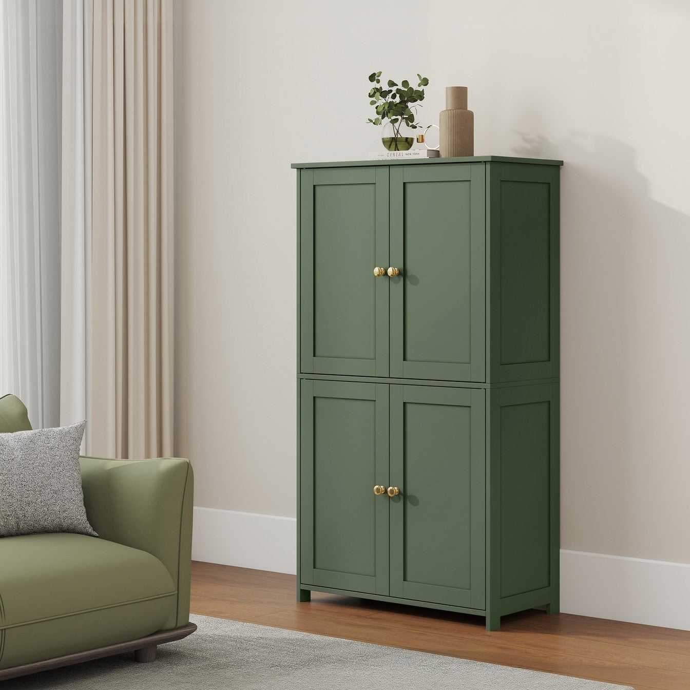 Storage Cabinet shown in the Green option