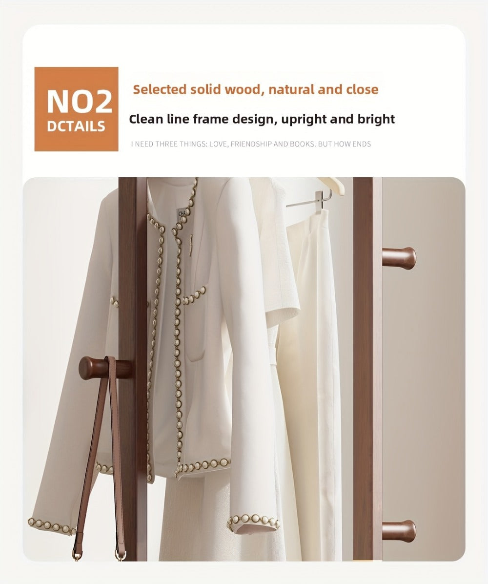 Freestanding Wood Coat Rack, Coat and Hat Organizer for Entryway detail image - detail view 19