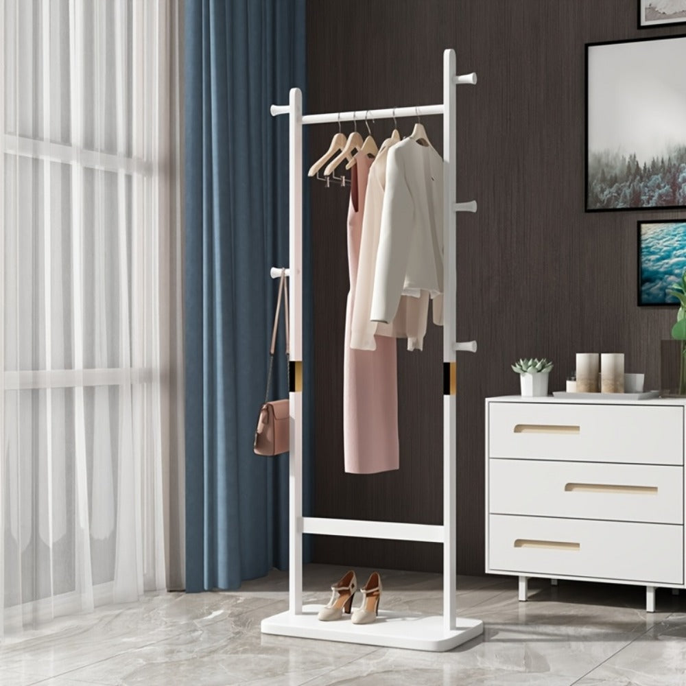Freestanding Wood Coat Rack, Coat and Hat Organizer for Entryway detail image - detail view 3
