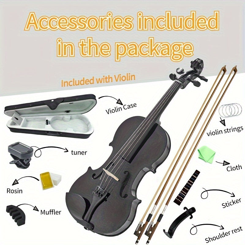Full Size 4/4 Violin Kit shown in the 4/4 option