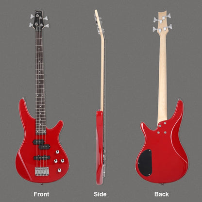 Full Size 4-String Electric Bass Guitar, 34-Inch Scale, Dual Pickups detail image - detail view 5