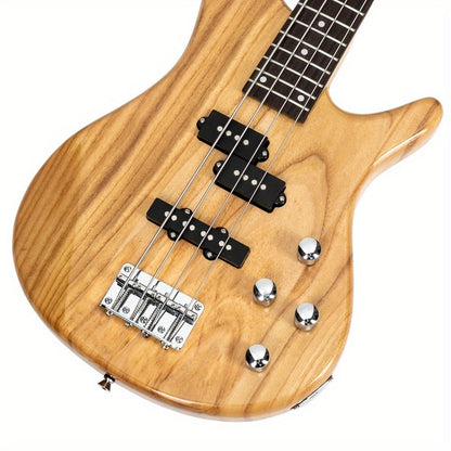 Full Size 4-String Electric Bass Guitar, 34-Inch Scale, Dual Pickups detail image - detail view 6