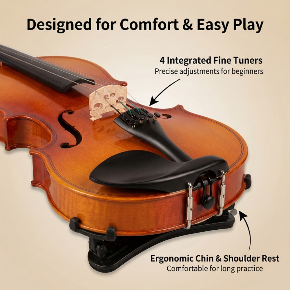 Full Size Violin, Full Size, Kit, Adults, Beginners for Lessons and Practice detail image - detail view 11