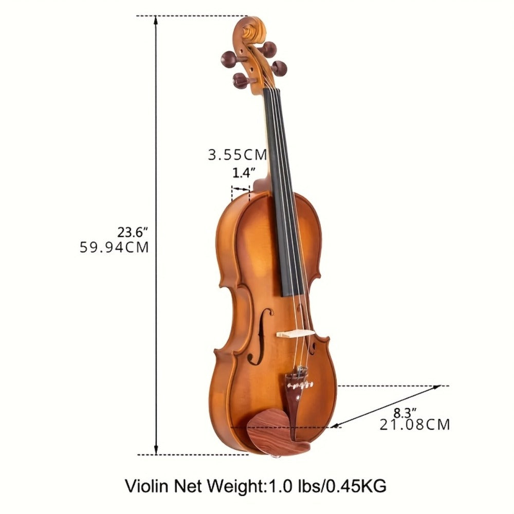 Full Size Violin, Full Size, Kit, Adults, Beginners for Lessons and Practice detail image