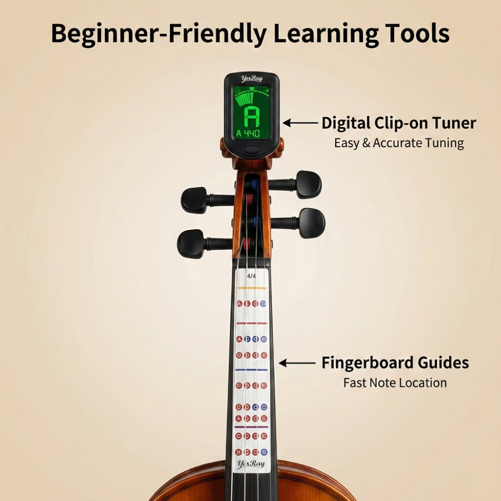 Full Size Violin, Full Size, Kit, Adults, Beginners for Lessons and Practice detail image - detail view 4