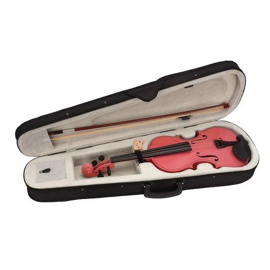 Full Size Violin, white violin, Full Size, Basswood, Beginners, Case for Lessons detail image