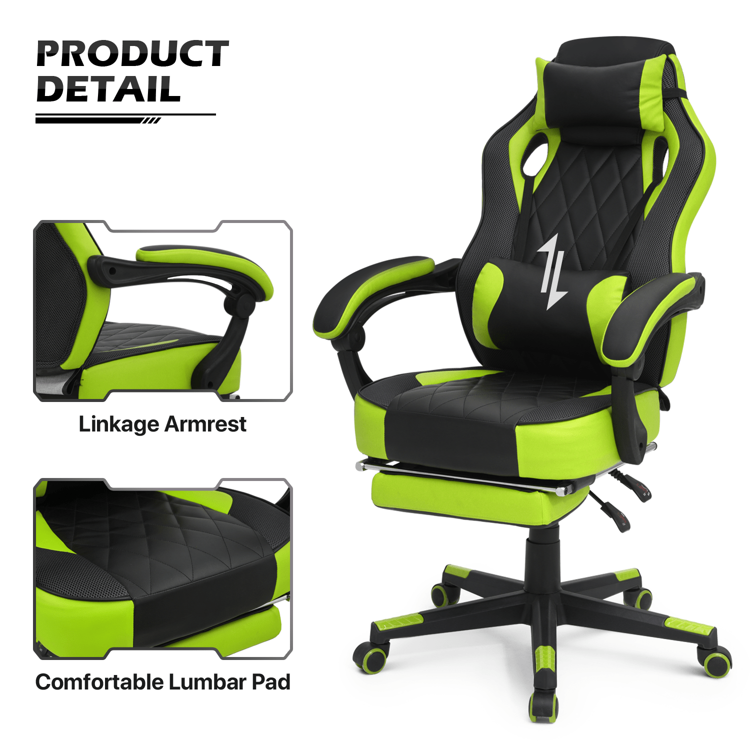 Gaming Chair, High-Back Gaming Seat for Comfortable Everyday Seating detail image - detail view 25