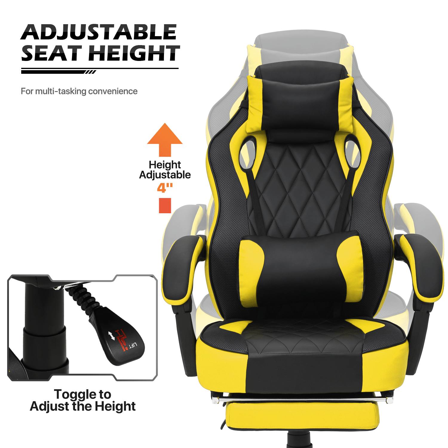 Gaming Chair, High-Back Gaming Seat for Comfortable Everyday Seating detail image - detail view 37