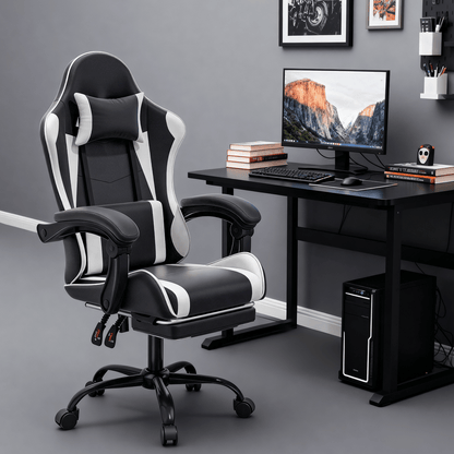 Gaming Chair shown in the White option