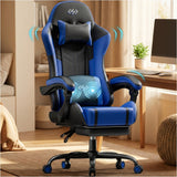 5-wheel gaming chair (1 piece) in black and blue