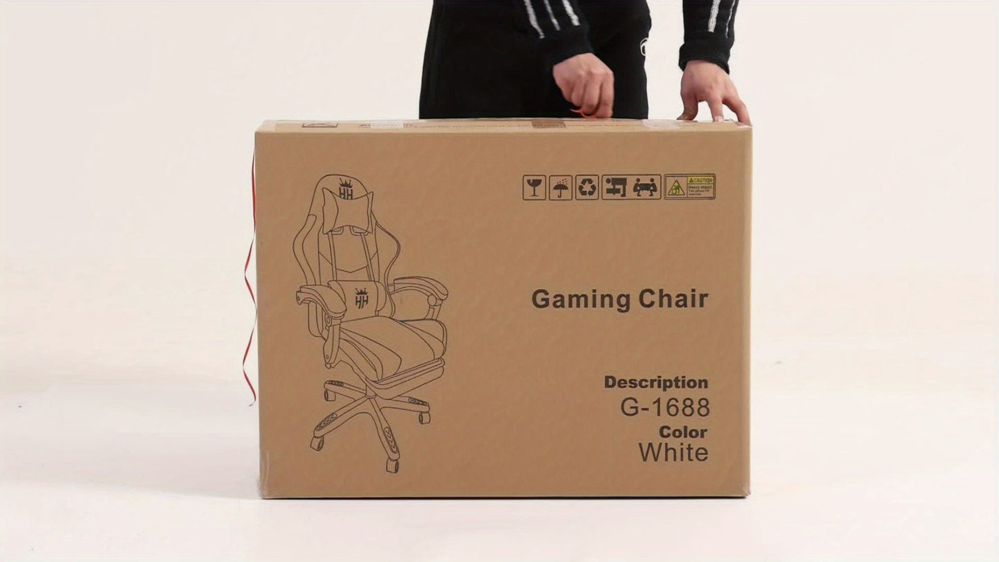 Gaming Chair with Footrest and Lumbar Support for Home Office detail image - detail view 14