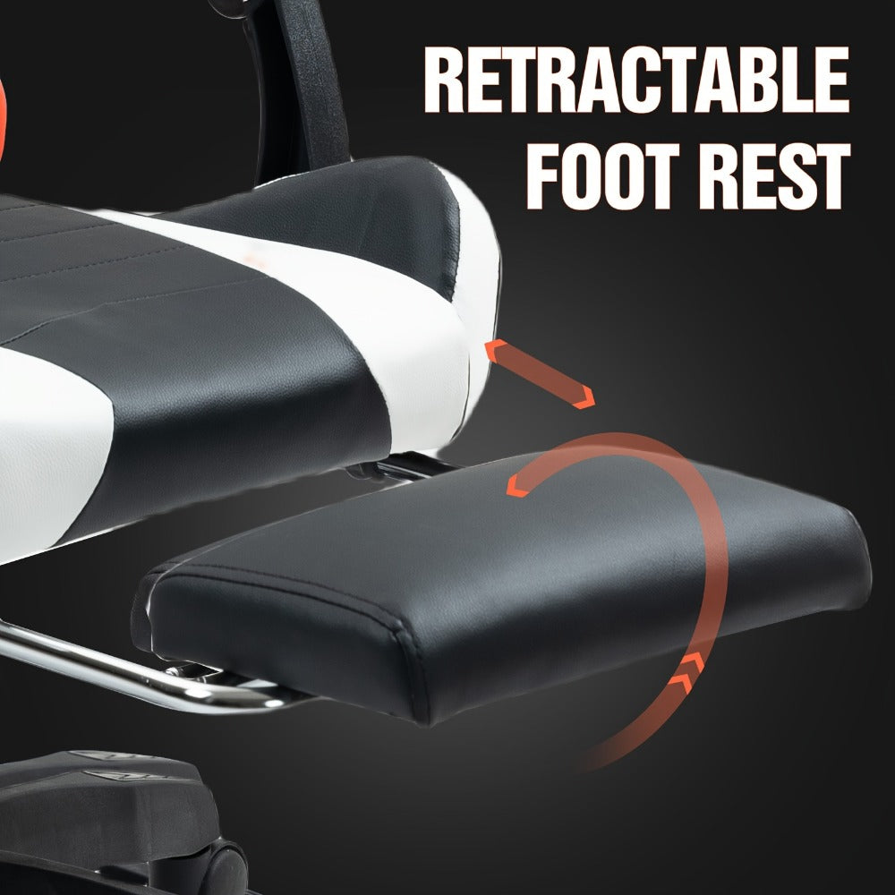 Gaming Chair with Footrest and Lumbar Support for Home Office detail image - detail view 9