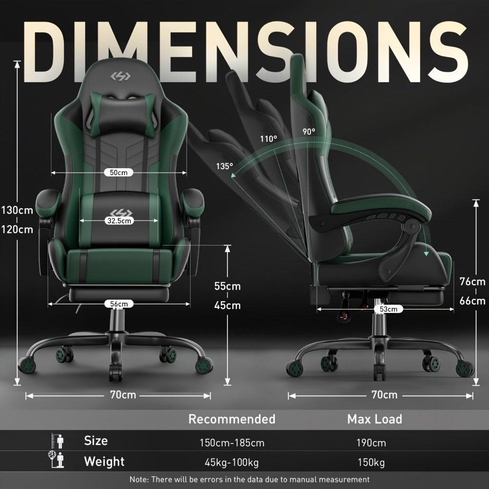 Gaming Chair with Footrest for Comfortable Everyday Seating in Home Office detail image - detail view 14