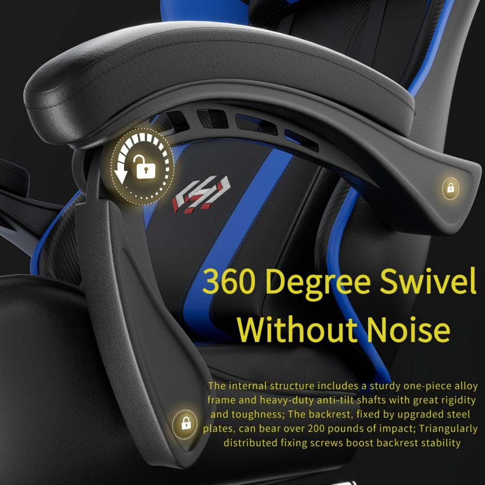 Gaming Chair with Footrest for Comfortable Everyday Seating in Home Office detail image - detail view 16