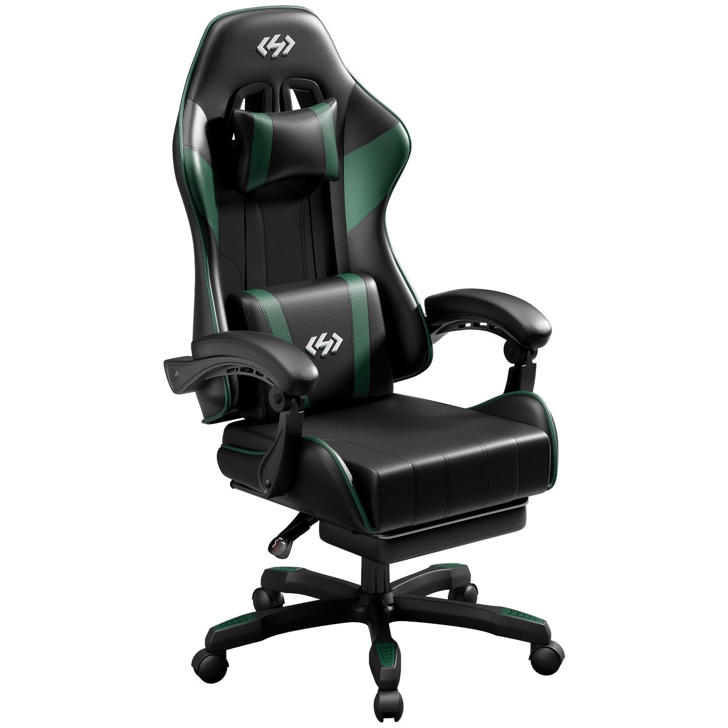 Gaming Chair shown in the Green & Black option