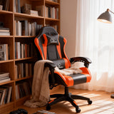 No Footrest, Black and Orange