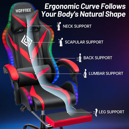 Gaming Chair with High Back, Reclining Computer Chair for Home Office detail image - detail view 11