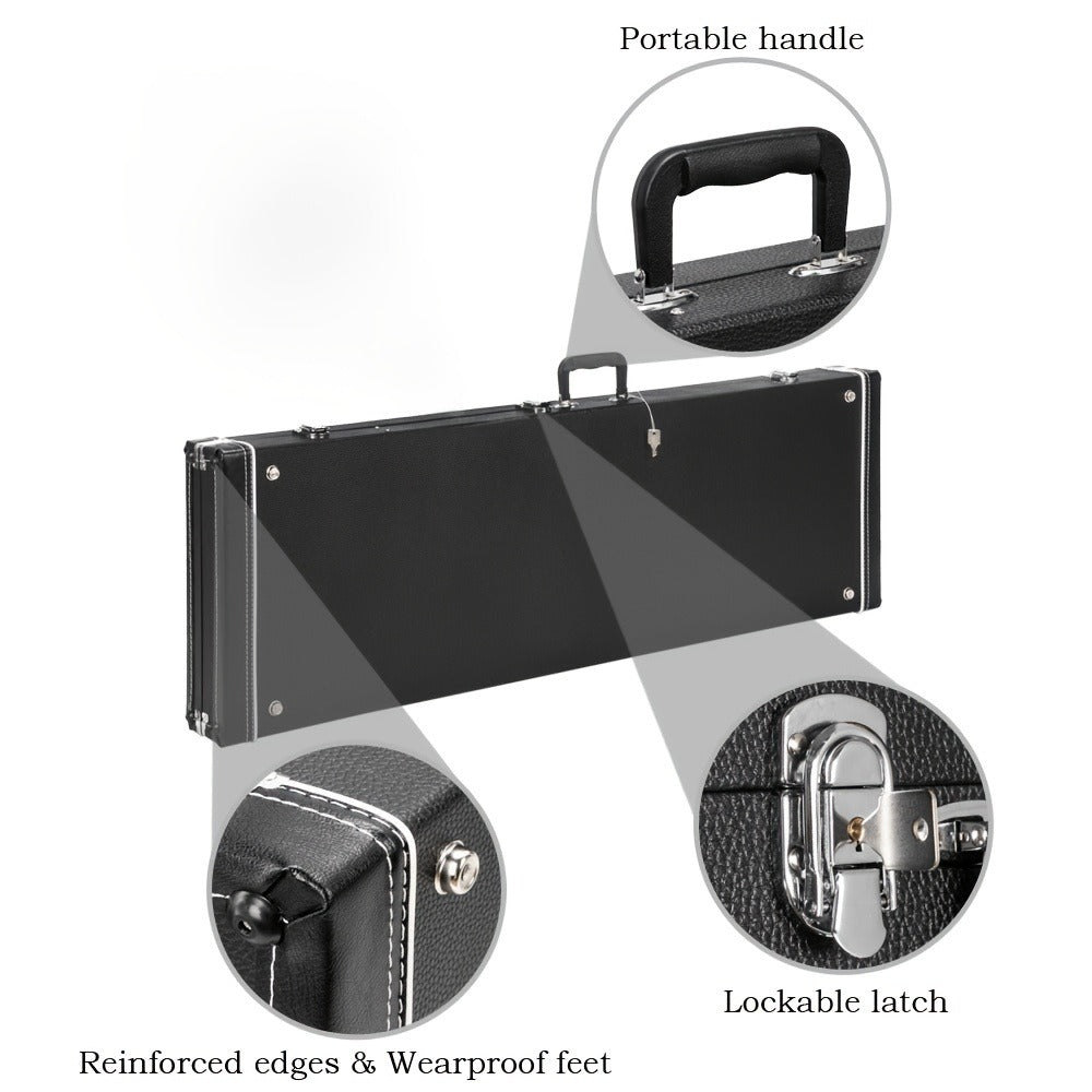 Guitar Case, 120cm, 122cm, Bass, Square, Hard for Storage and Travel detail image