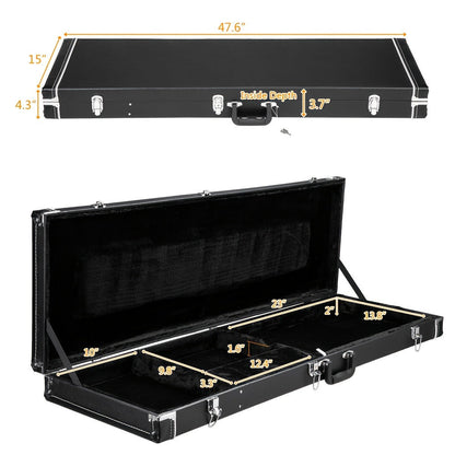 Guitar Case, 120cm, 122cm, Bass, Square, Hard for Storage and Travel detail image - detail view 3