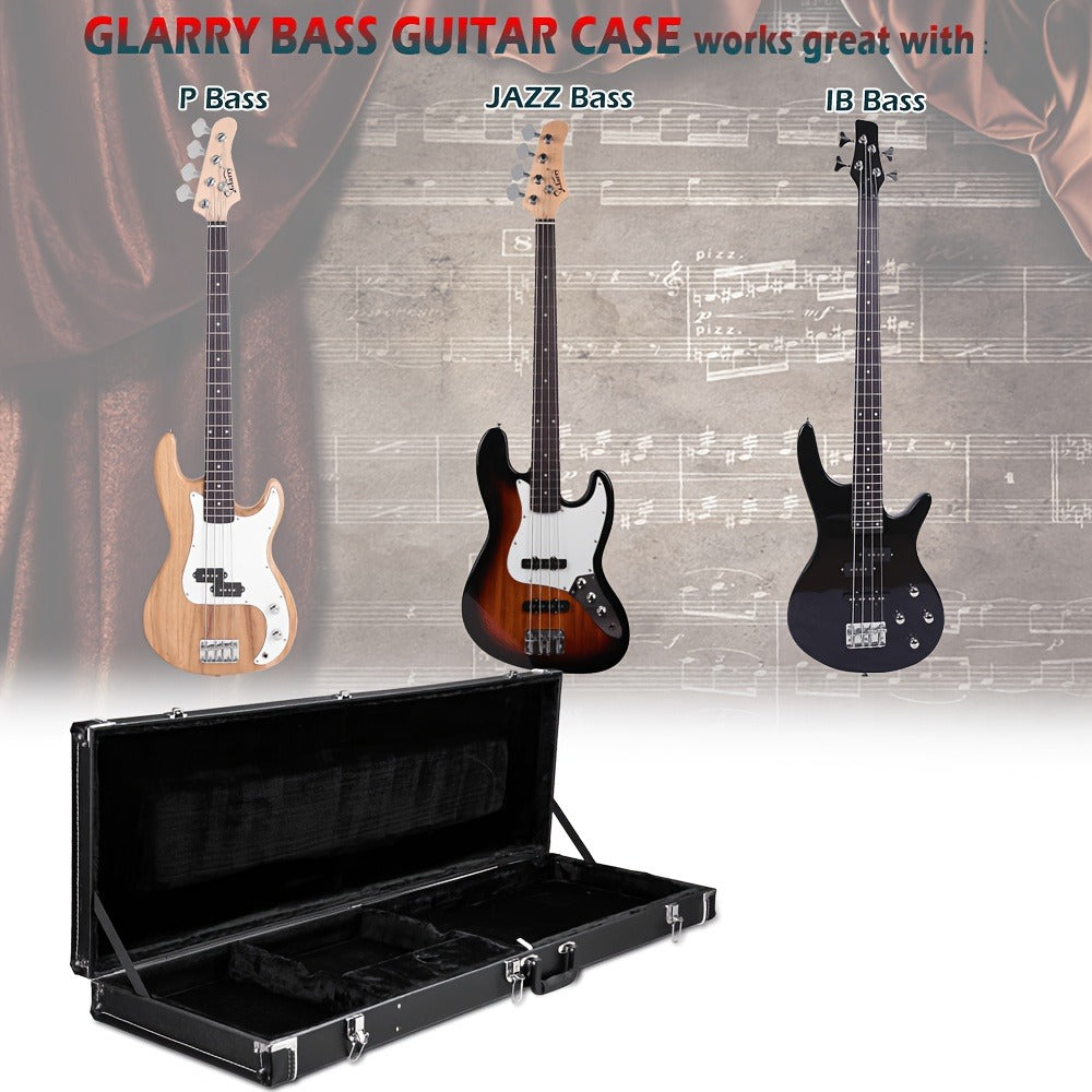 Guitar Case, 120cm, 122cm, Bass, Square, Hard for Storage and Travel detail image - detail view 4