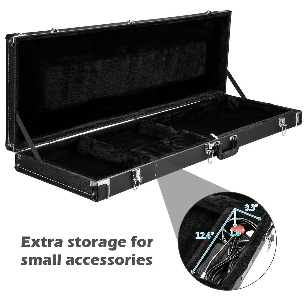 Guitar Case, 120cm, 122cm, Bass, Square, Hard for Storage and Travel detail image - detail view 8