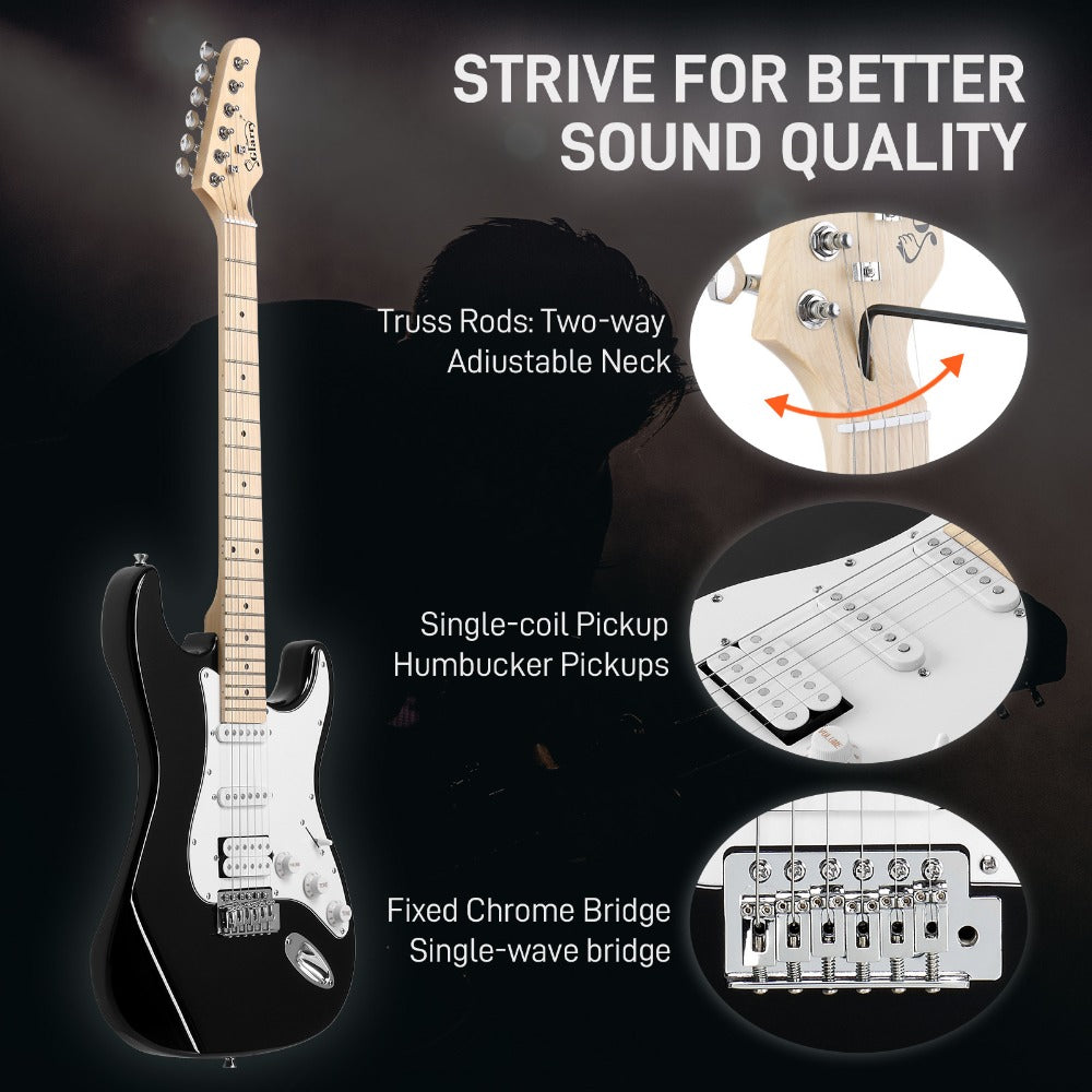 Guitar Case, 20W, Stylish, H-S-S, Pickup for Storage and Travel detail image - detail view 3