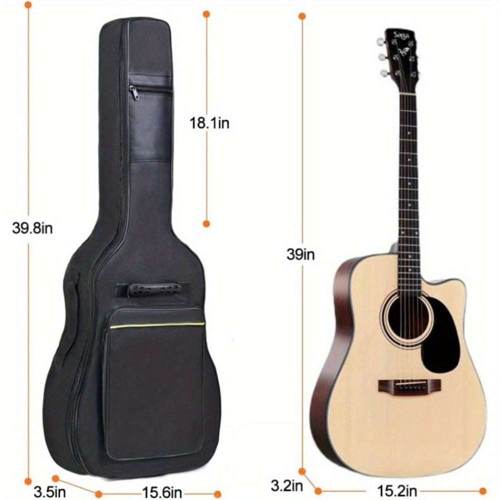 Guitar Case, Adjustable, 39 Inch, Inch, Backpack, Acoustic for Storage and Travel detail image
