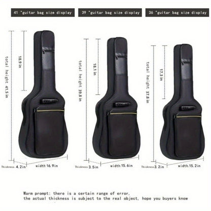 Guitar Case, Adjustable, 39 Inch, Inch, Backpack, Acoustic for Storage and Travel detail image - detail view 4