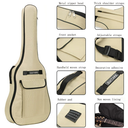 Guitar Case, Adjustable, 41 Inches, 40/41, Inches, Featuring for Storage and Travel detail image - detail view 4