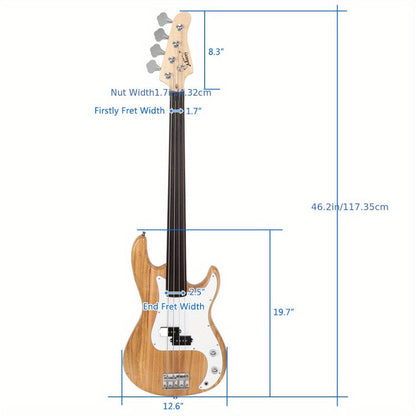 Guitar Case, Adjustable, Full Size, Fretless, Electric, Bass for Storage and Travel detail image - detail view 12