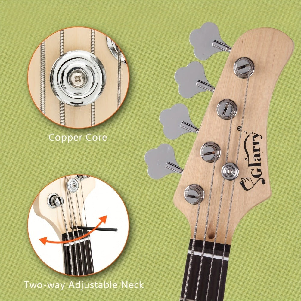 Guitar Case, Adjustable, Full Size, Fretless, Electric, Bass for Storage and Travel detail image - detail view 14