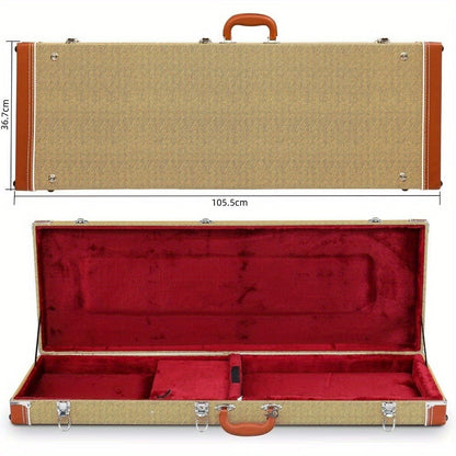 Guitar Case, Portable, Yellow, Square, PVC for Storage and Travel detail image - detail view 8