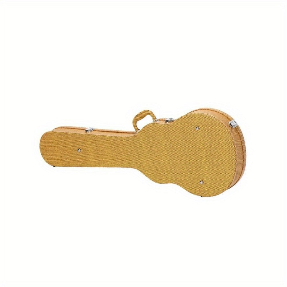 Guitar Case, Yellow, Hard, Shell for Storage and Travel for Home Practice, Rehearsal detail image - detail view 5