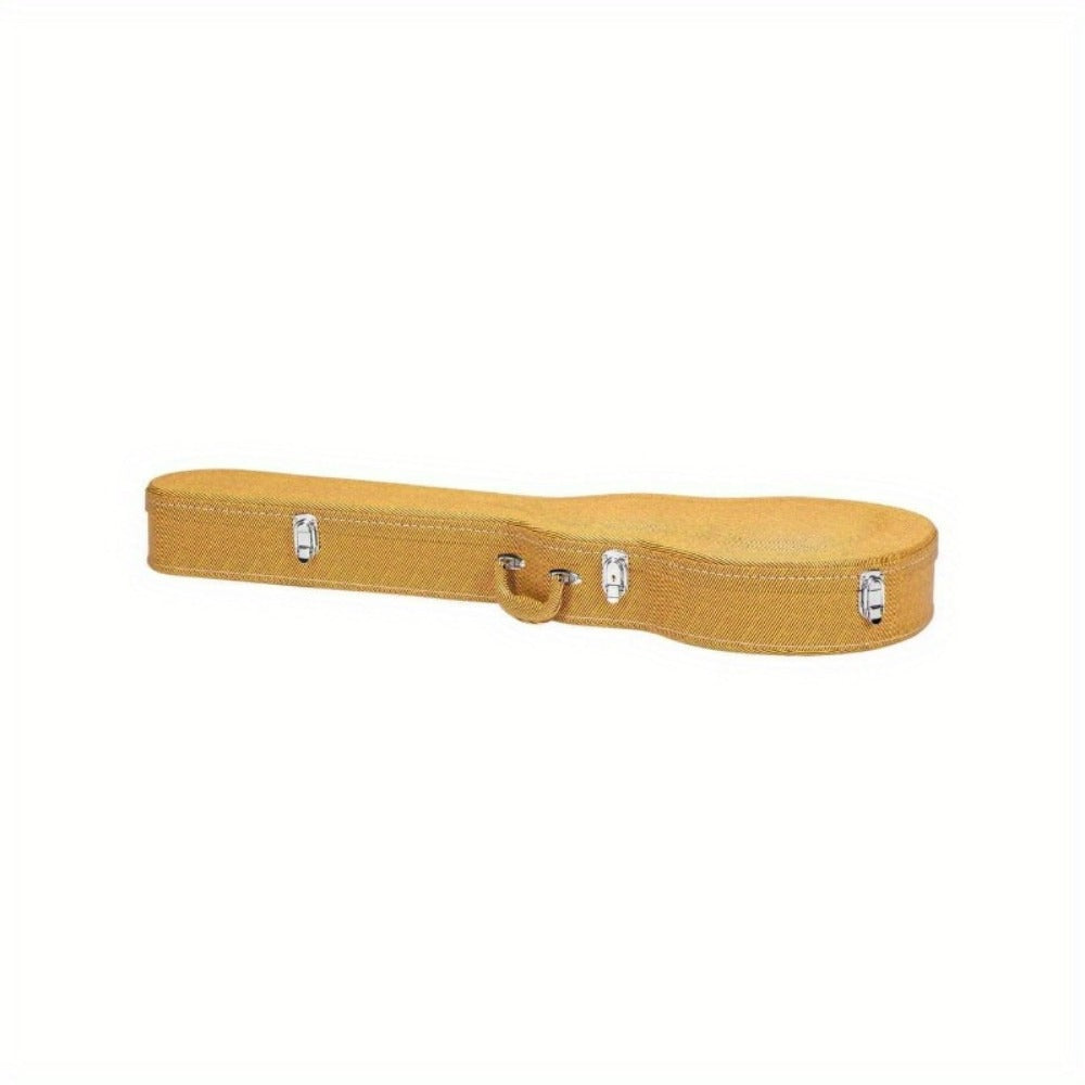 Guitar Case, Yellow, Hard, Shell for Storage and Travel for Home Practice, Rehearsal detail image - detail view 6