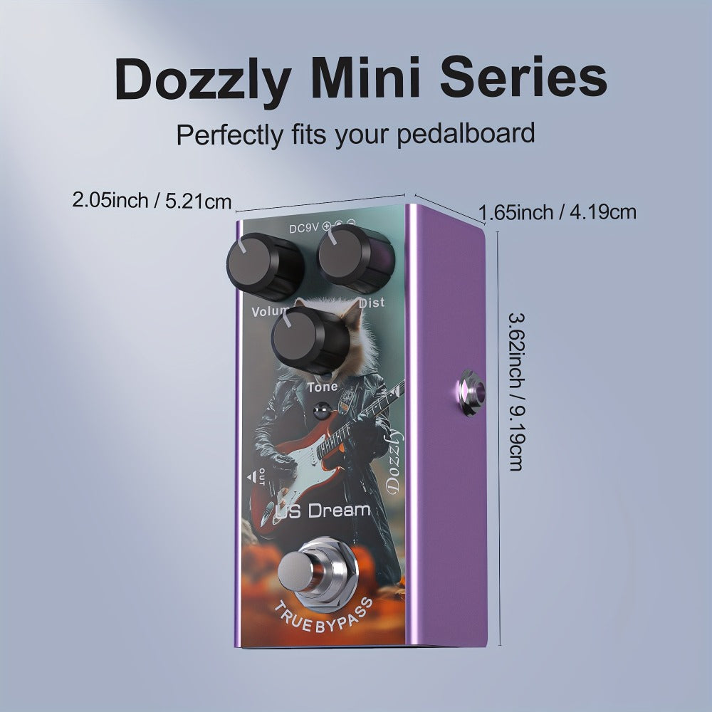 Guitar Effects Pedal, 9V, Mini, Ultimate, Drive for Electric Guitar Or Bass Tone Shaping detail image