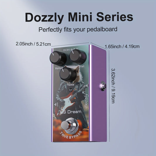 Guitar Effects Pedal, 9V, Mini, Ultimate, Drive for Electric Guitar Or Bass Tone Shaping detail image