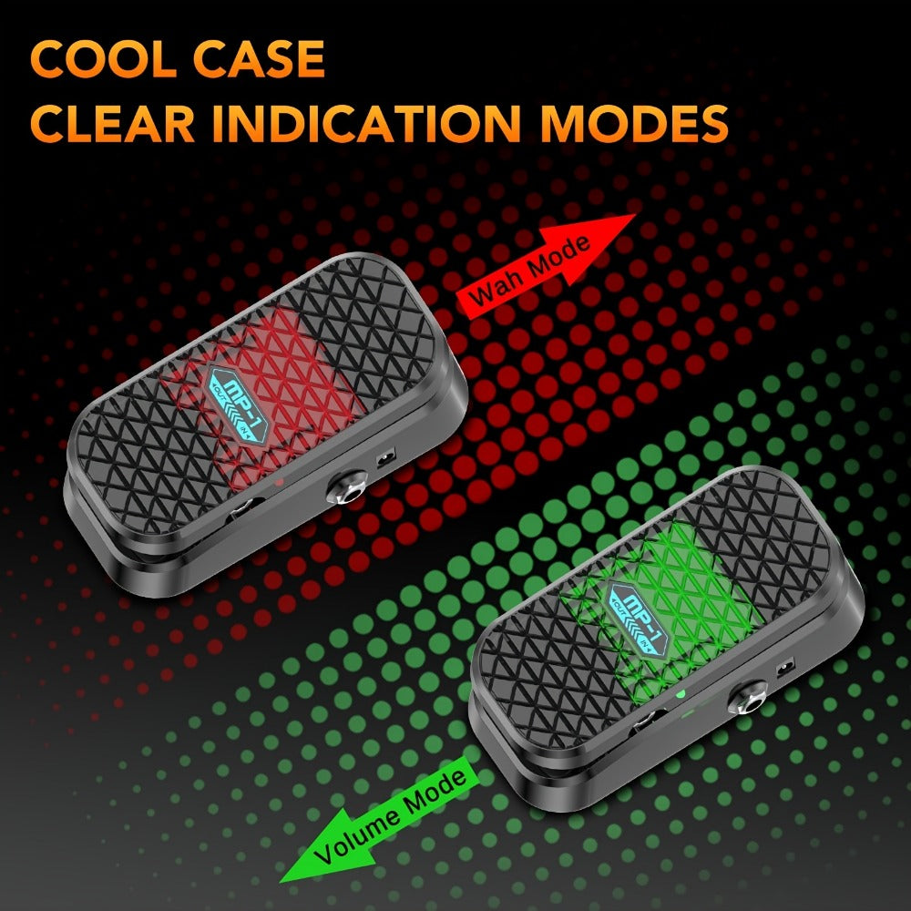 Guitar Effects Pedal, Analog, Wah, Volume for Electric Guitar Or Bass Tone Shaping detail image - detail view 6