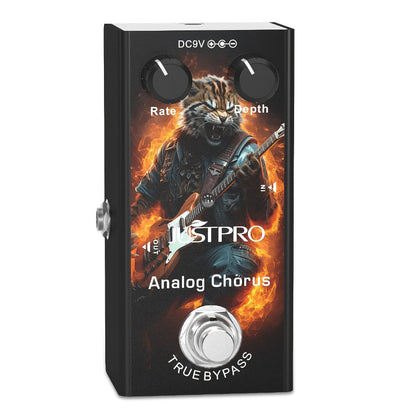 Guitar Effects Pedal, Crunch Distortion, True Bypass, Vintage for Electric Guitar Or Bass detail image - detail view 19
