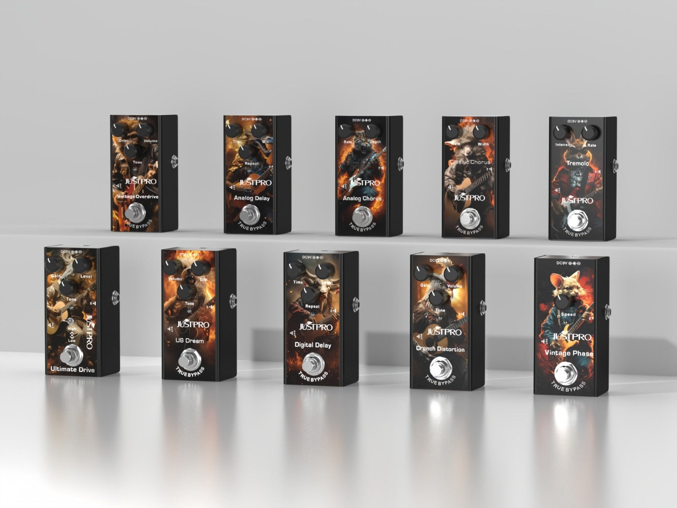 Guitar Effects Pedal, Crunch Distortion, True Bypass, Vintage for Electric Guitar Or Bass detail image - detail view 20