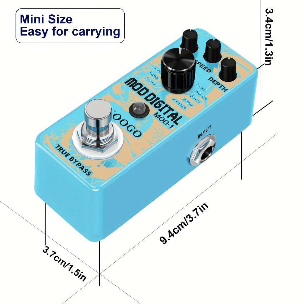 Guitar Effects Pedal, Dynamic, Tuner Pedal, Mini for Electric Guitar Or Bass Tone Shaping detail image