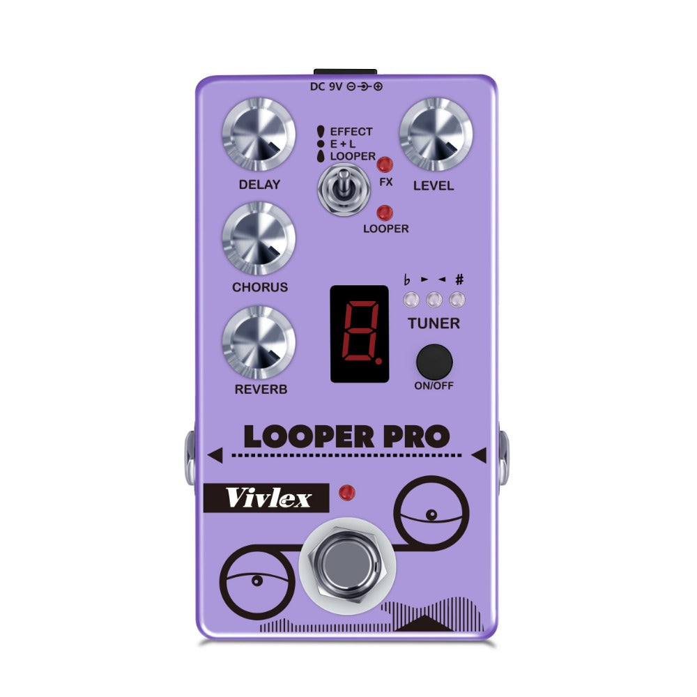 Guitar Effects Pedal, Looper Pro, True Bypass, Looper, Pro for Electric Guitar Or Bass detail image