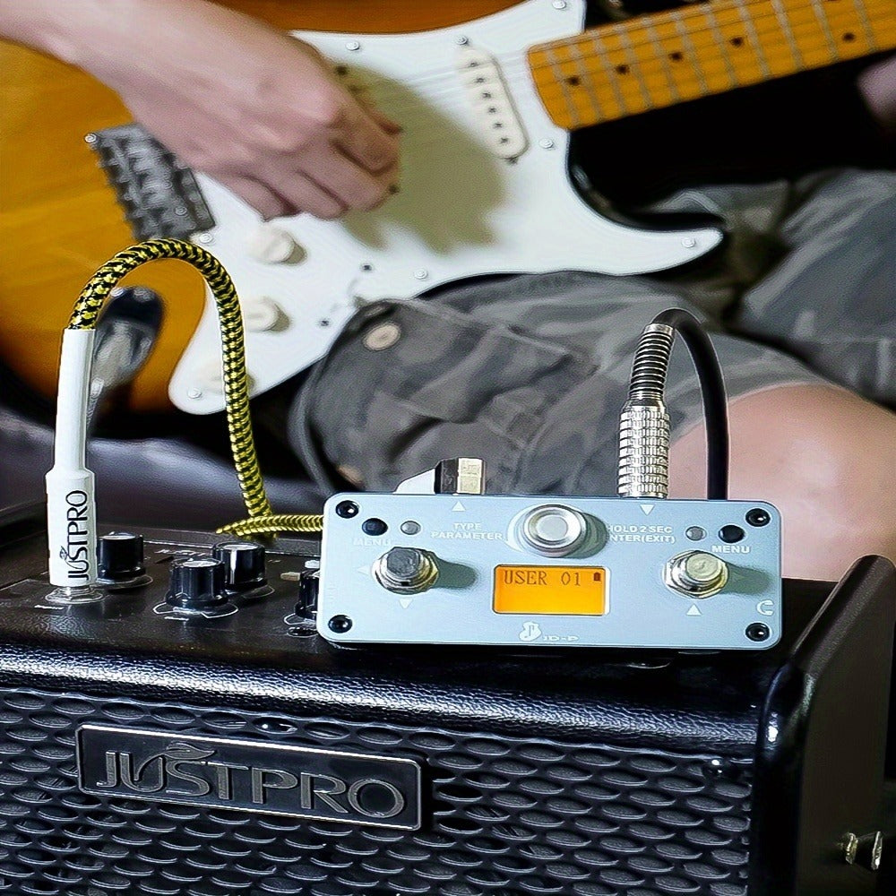 Guitar Effects Pedal, Rechargeable, Compact for Electric Guitar Or Bass Tone Shaping detail image - detail view 7