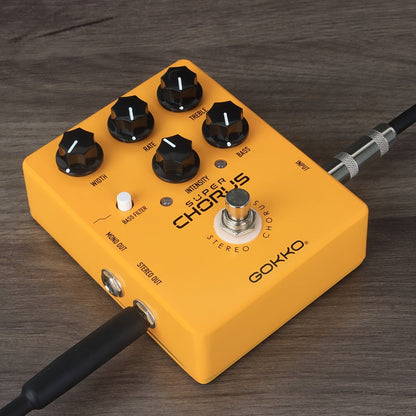 Guitar Effects Pedal, Stereo, USB, GOKKO, Chorus for Electric Guitar Or Bass Tone Shaping detail image - detail view 7