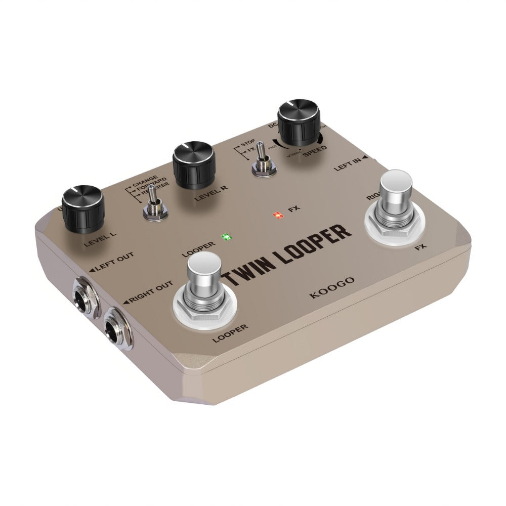 Guitar Effects Pedal, USB, Adjustable, Looper for Electric Guitar Or Bass Tone Shaping detail image - detail view 5