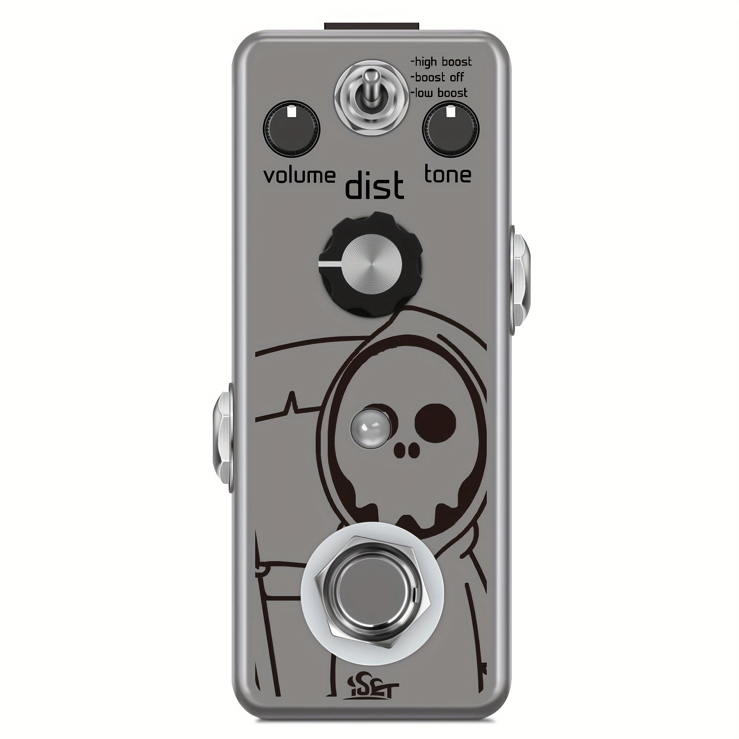 Guitar Effects Pedal shown in the Zinc Alloy option