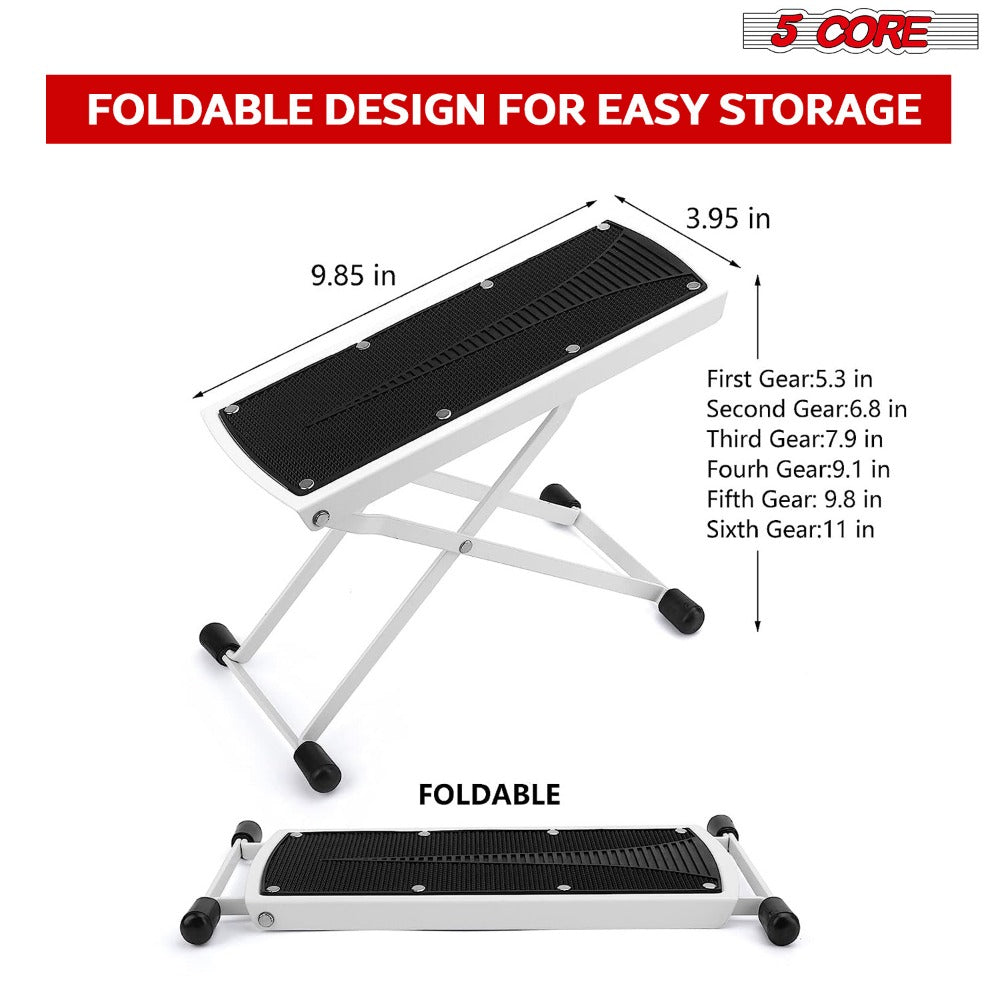 Guitar Footstool, Foldable, Adjustable for Supporting Classical Or Acoustic Guitar Posture detail image - detail view 12