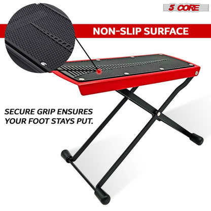 Guitar Footstool, Foldable, Adjustable for Supporting Classical Or Acoustic Guitar Posture detail image - detail view 5