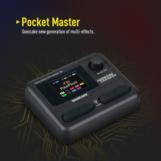 Guitar Multi-Effects Processor, USB-C, USB, SONICAKE for Guitar Or Bass Tone Shaping detail image