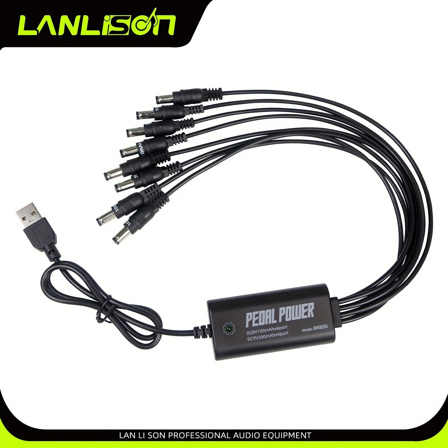 Guitar Pedal Power Supply shown in the Black option